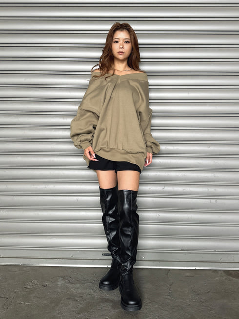 BIGオフショルプルオーバー